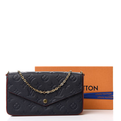 Louis Vuitton Empreinte Pochette Felicie Chain Wallet Marine Rouge 12 of 12