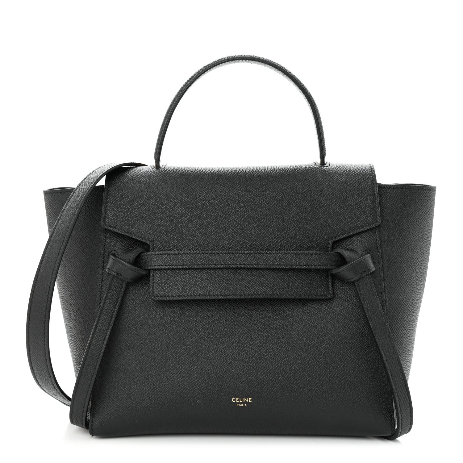 Celine Grained Calfskin Micro Belt Bag Black 1 of 12