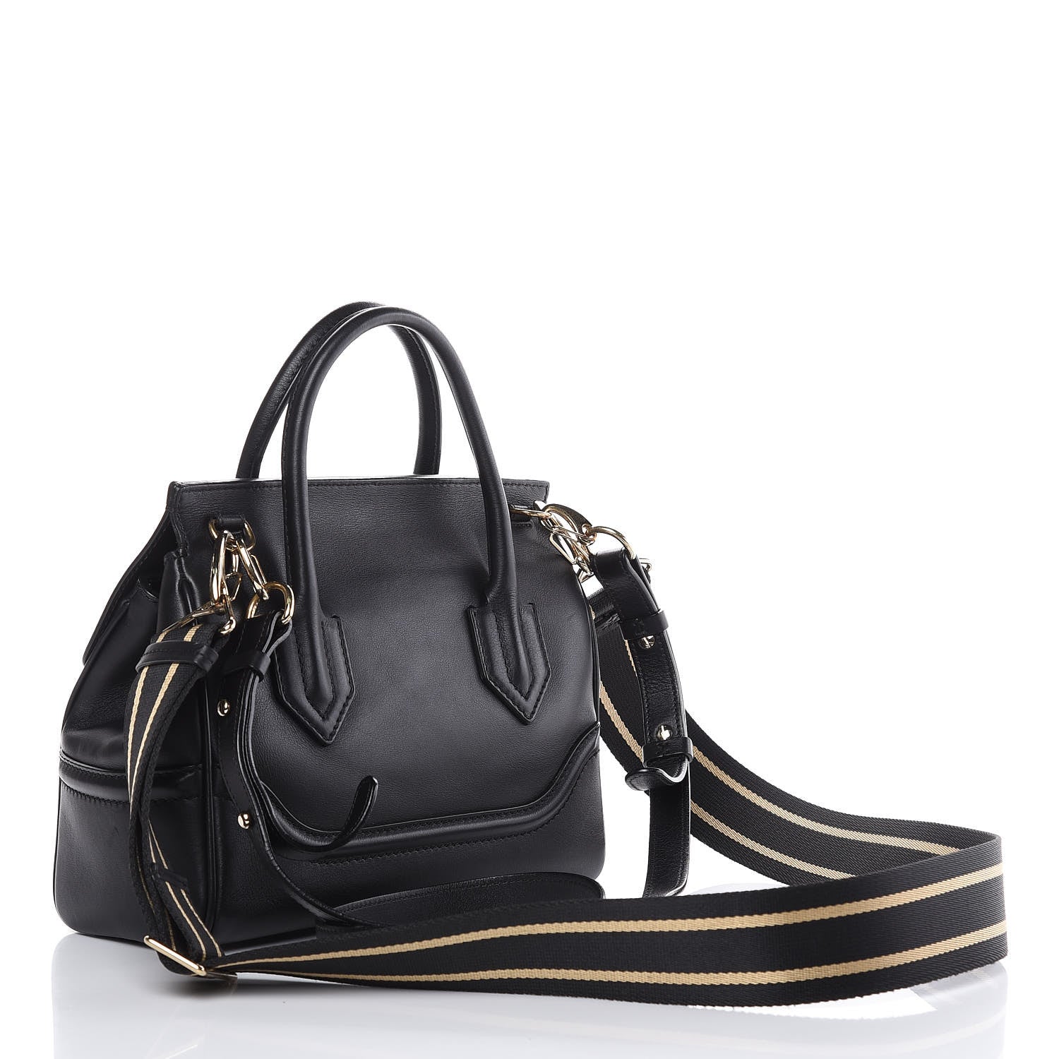 Versace Calfskin Medium Palazzo Empire Bag Black 3 of 8