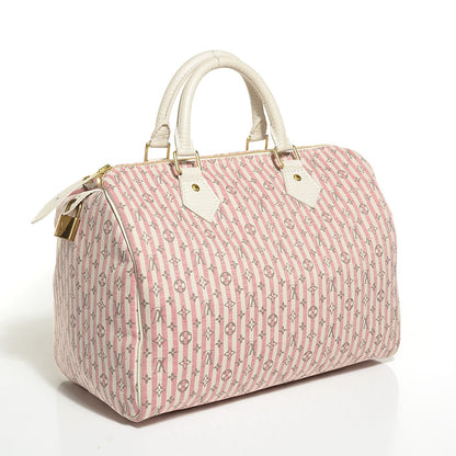 Louis Vuitton Mini Lin Croisette Speedy 30 Rouge 3 of 7