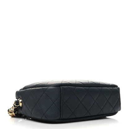 Chanel Iridescent Caviar Quilted Small Coco Tassel Camera Case Black 4 of 10