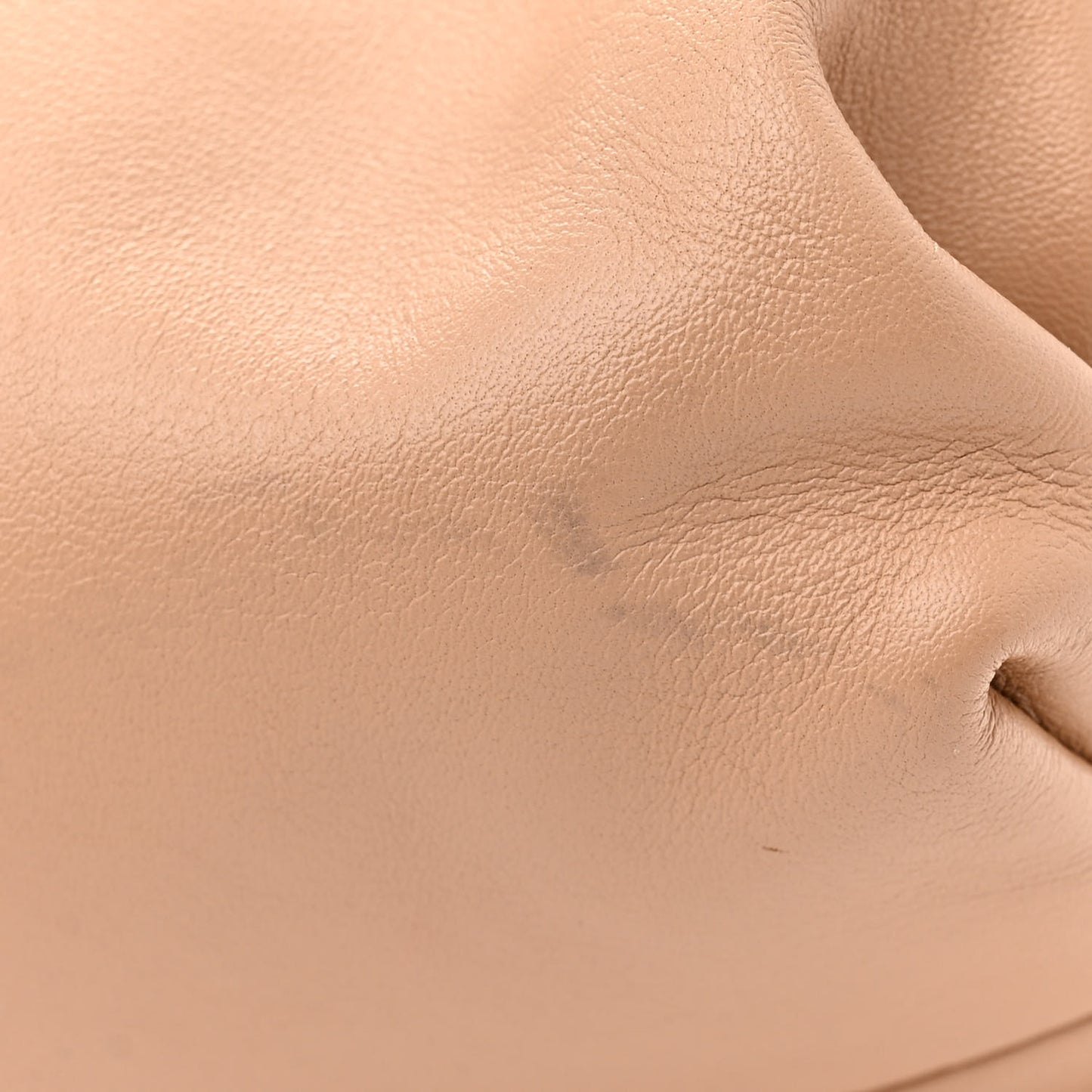 Smooth Butter Calf The Pouch Oversized Clutch Nude