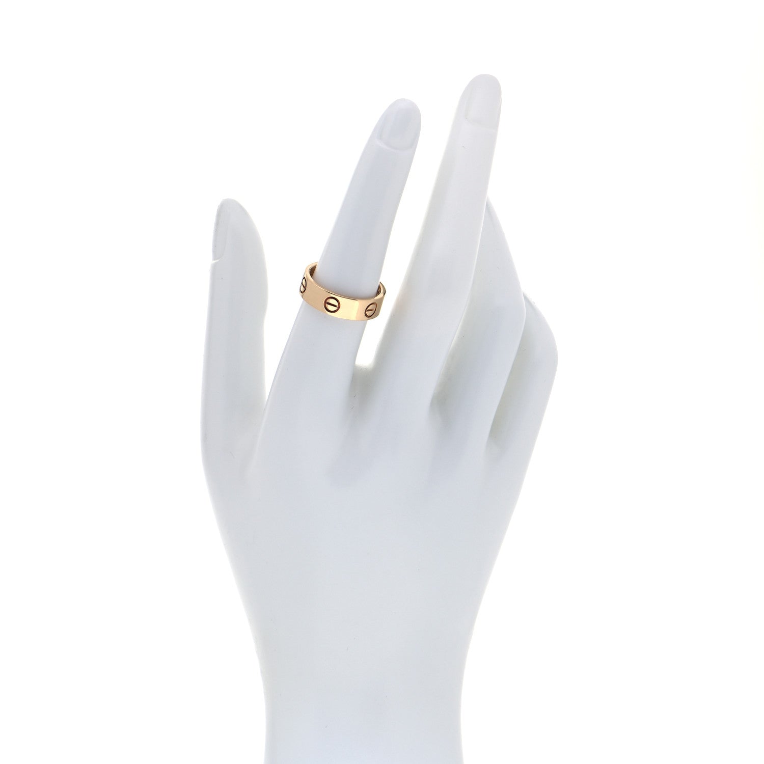 Cartier 18K Yellow Gold 5.5mm LOVE Ring 54 6.75 2 of 5