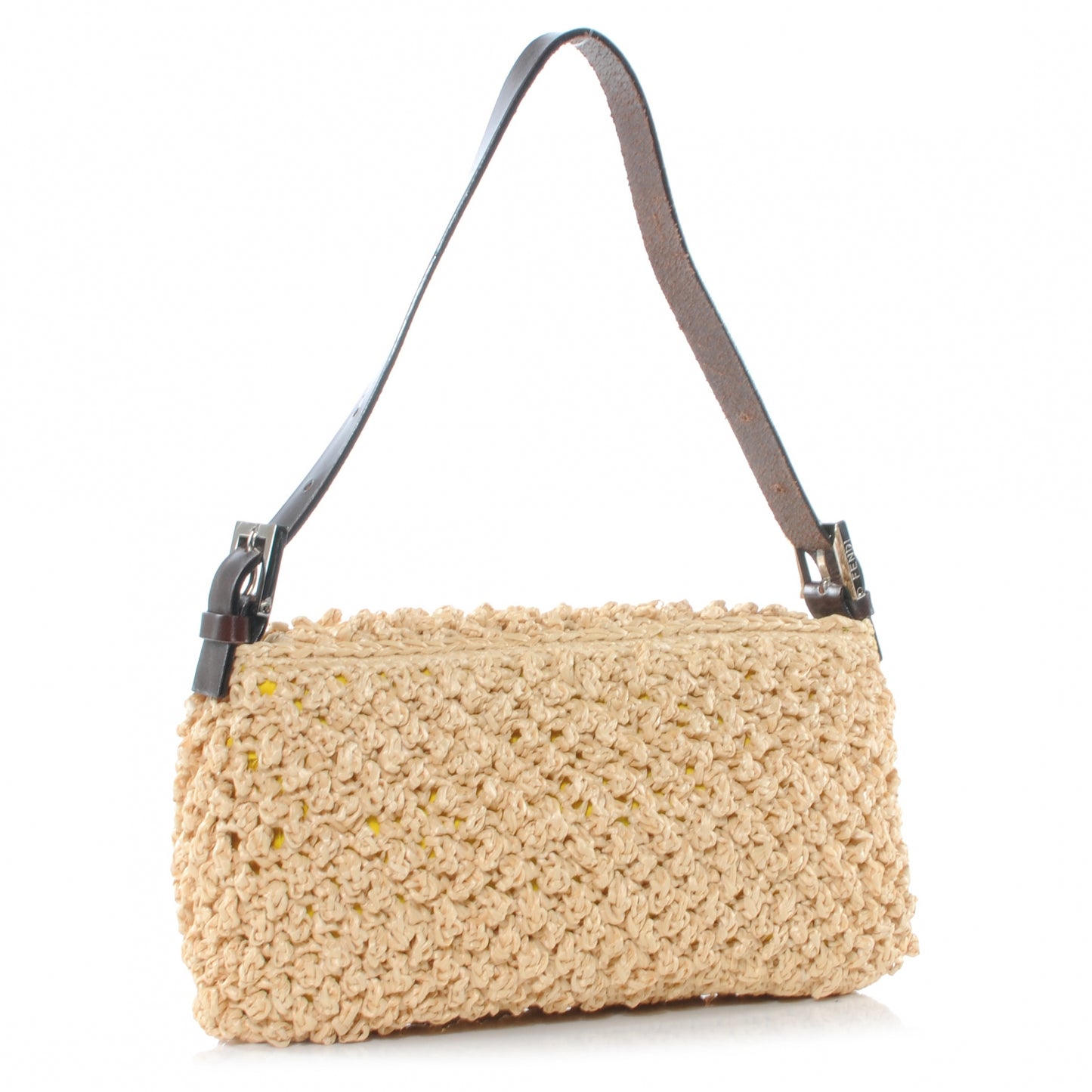 Woven Straw Baguette