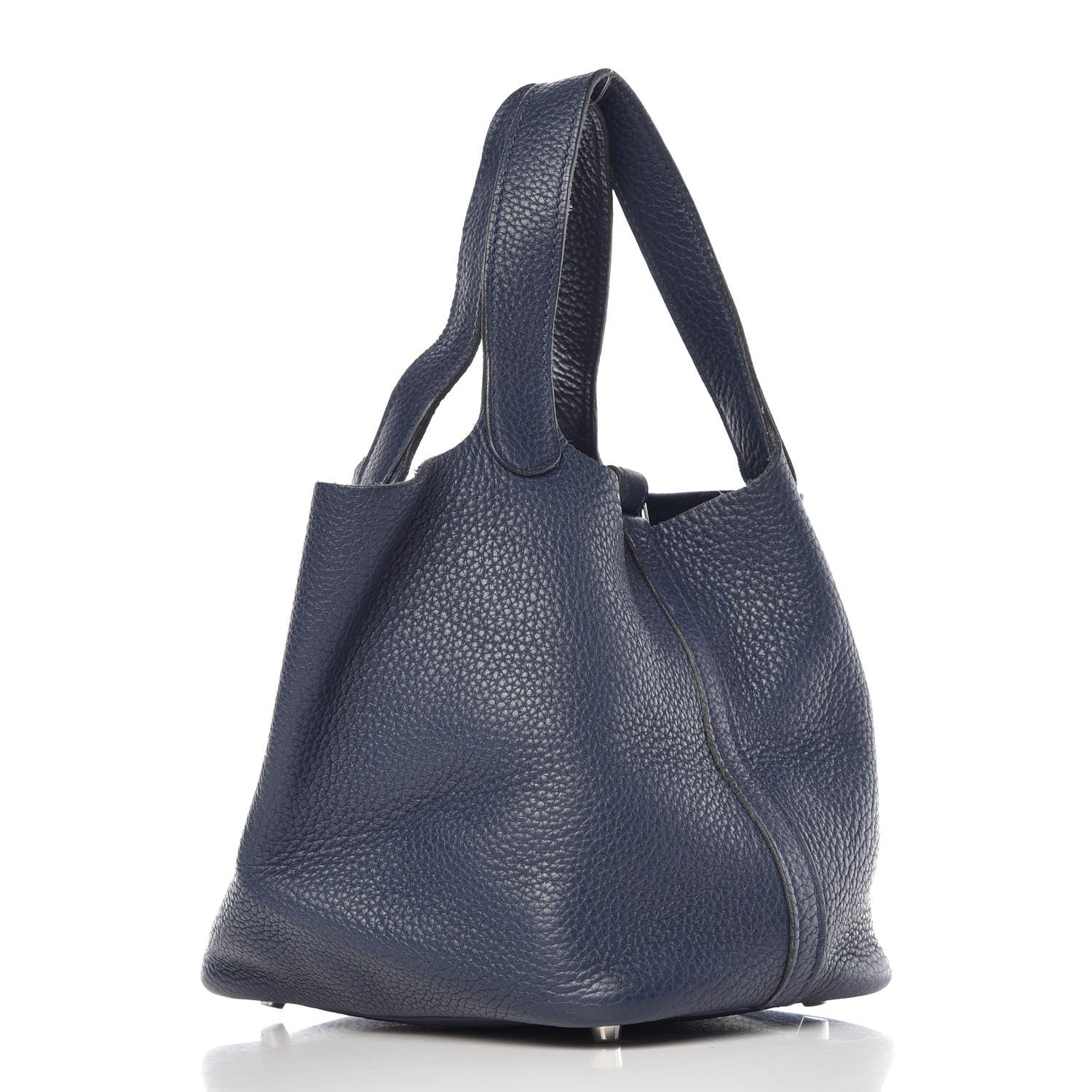 Hermes Taurillon Clemence Picotin Lock 18 PM Bleu Abysse 3 of 11