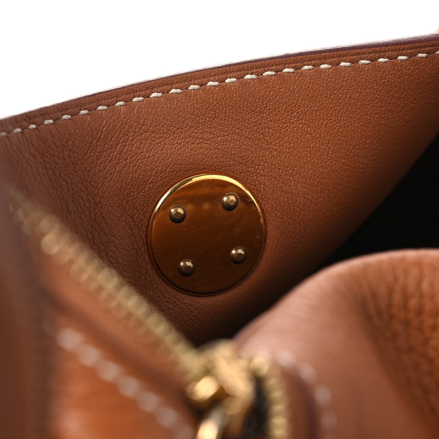 Hermes Taurillon Clemence Mini Lindy 20 Gold 11 of 14