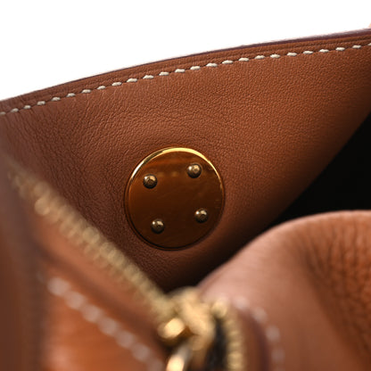 Hermes Taurillon Clemence Mini Lindy 20 Gold 11 of 14