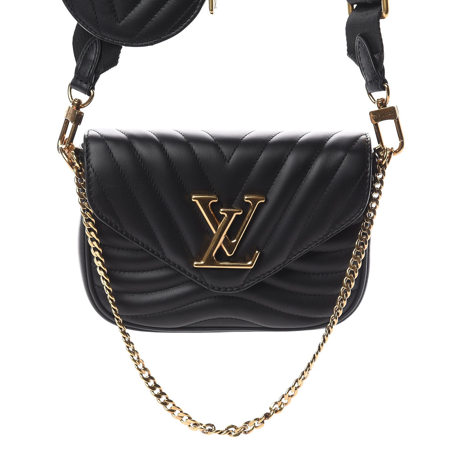Louis Vuitton Calfskin New Wave Multi Pochette Black 7 of 7
