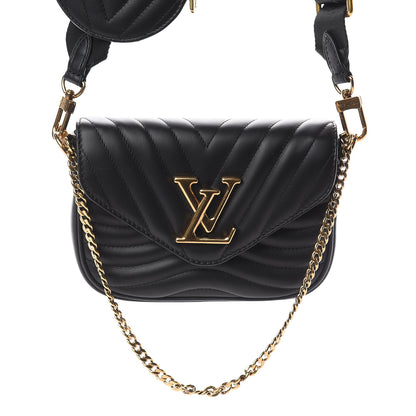 Louis Vuitton Calfskin New Wave Multi Pochette Black 7 of 7
