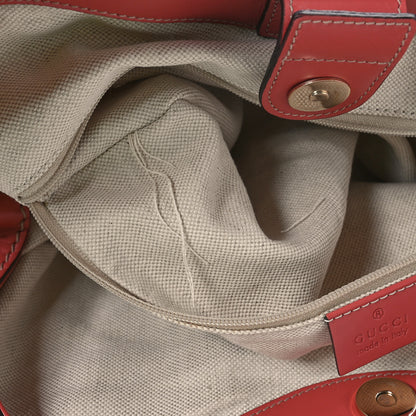Gucci Monogram Margaux Calfskin Medium Sukey Tote Coral 11 of 11