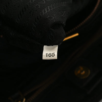 Prada Tessuto Nylon Vitello Daino Tote Black 6 of 9