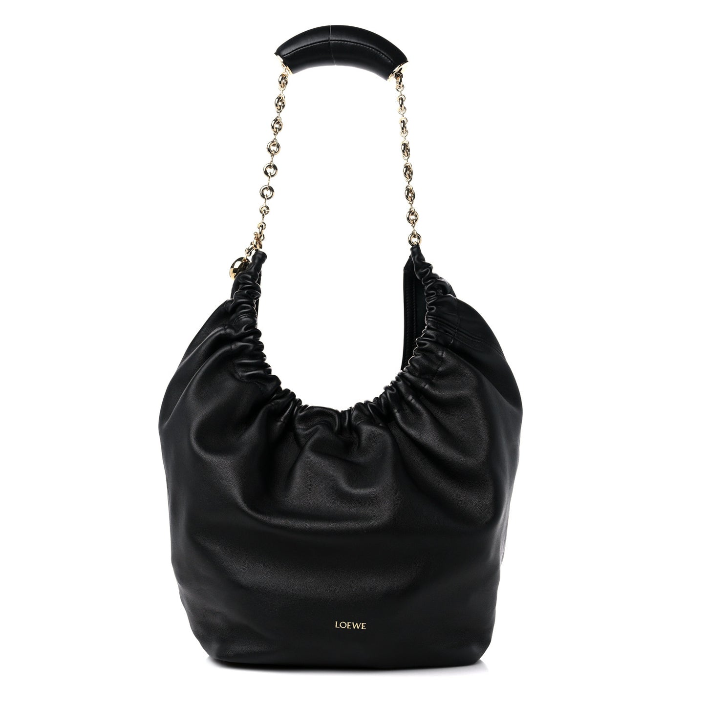 Nappa Small Squeeze Bag Black