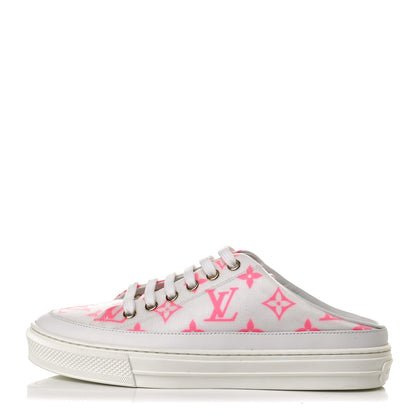 Louis Vuitton Technical Fabric Monogram Stellar Open Back Sneakers 37 Rose Pop 1 of 9