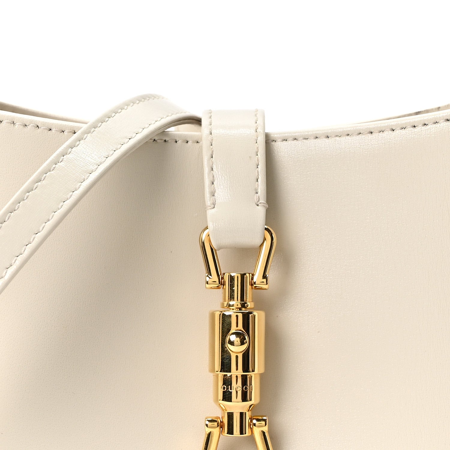 Gucci Boarded Dyana Lux Calfskin Mini Jackie 1961 Hobo Mystic White 8 of 10