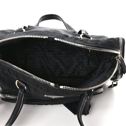 Prada Tessuto Nylon Shoulder Bag Black 4 of 7