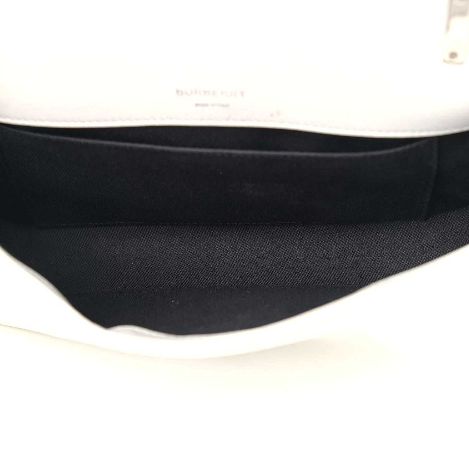 Burberry Patent Quilted Horseferry Print Small Lola Bag White 5 of 15
