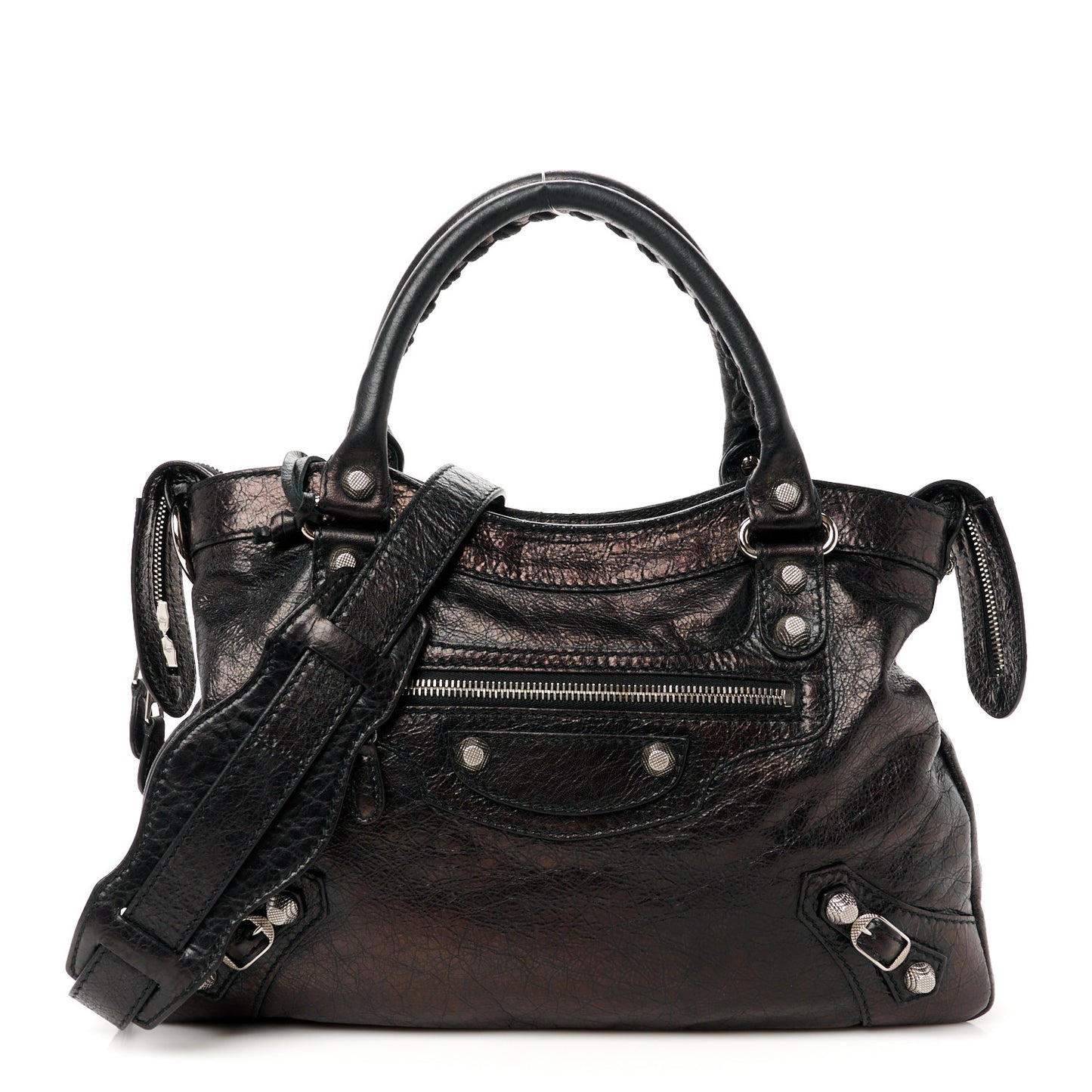 Agneau Giant 12 Silver Hardware Town Black