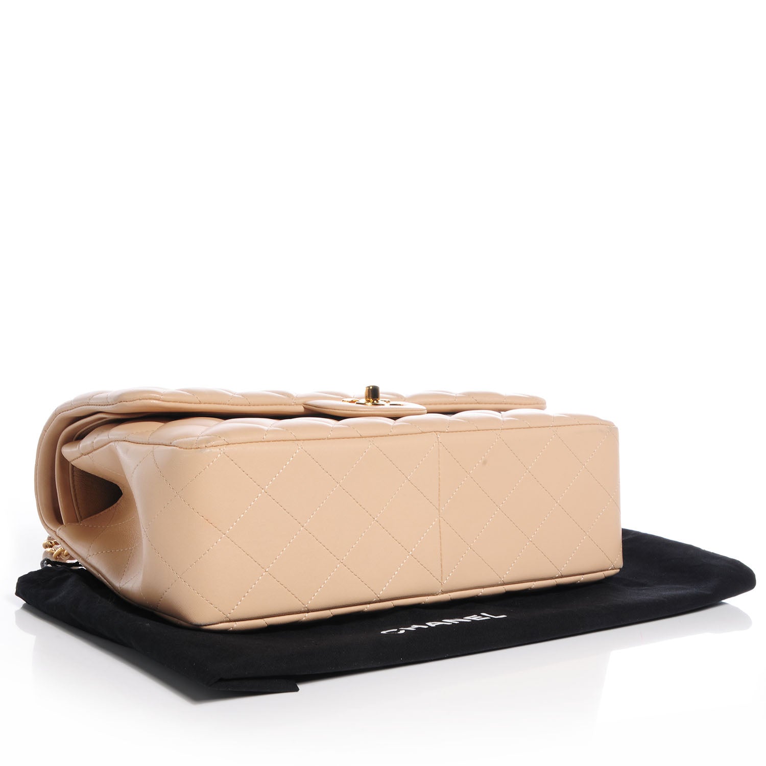 Chanel Lambskin Jumbo Double Flap Beige Clair 4 of 8