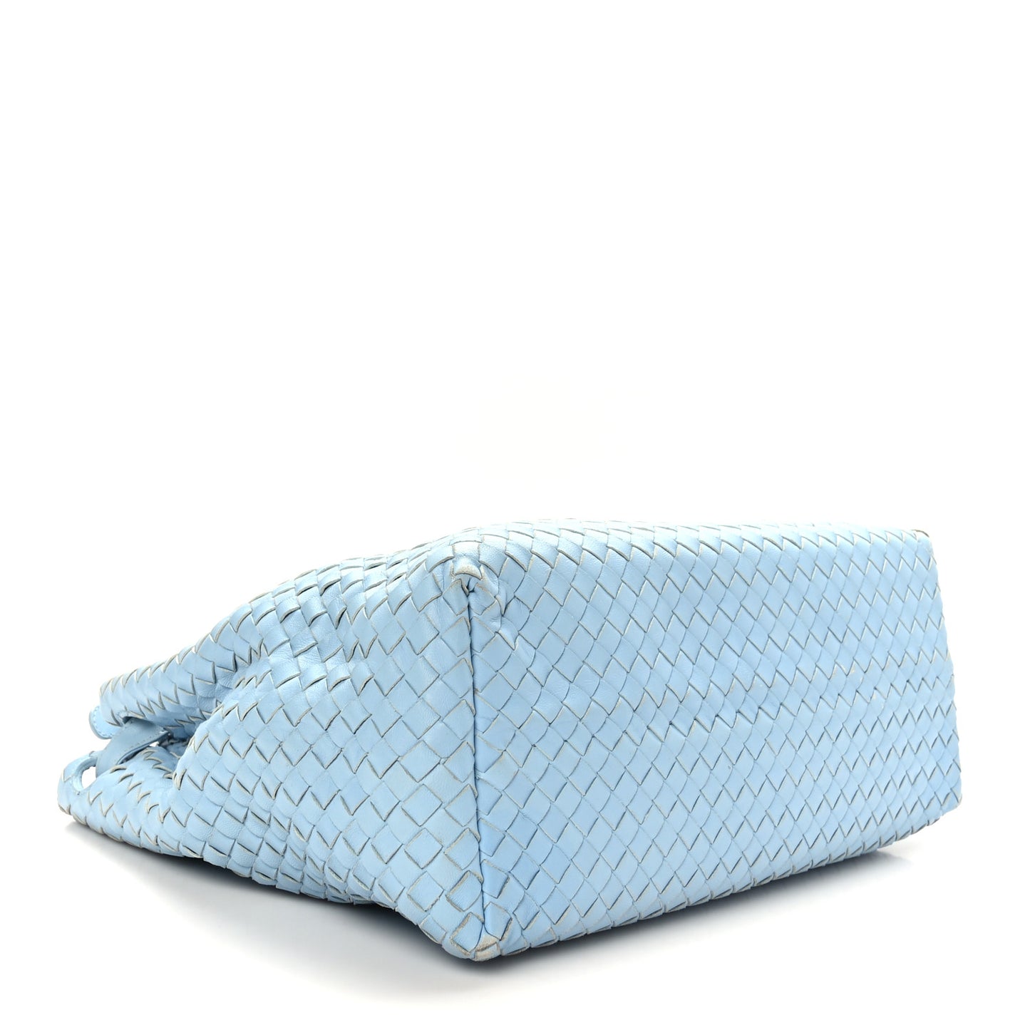 Nappa Intrecciato Medium Garda Bag Light Blue