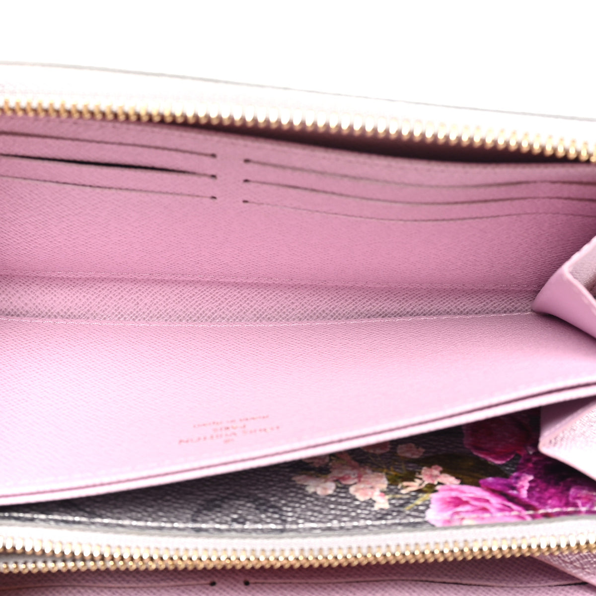 Metallic Monogram LV Garden Zippy Wallet Silver