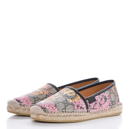 Gucci GG Supreme Monogram Bengal Espadrilles 38.5 Beige Pink 3 of 9