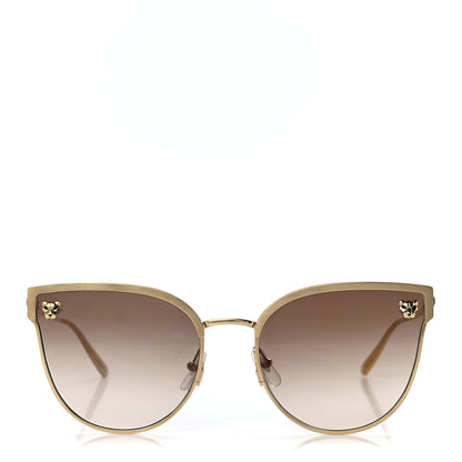 Cartier Panthere De Cartier Cat Eye Sunglasses Gold 2 of 7
