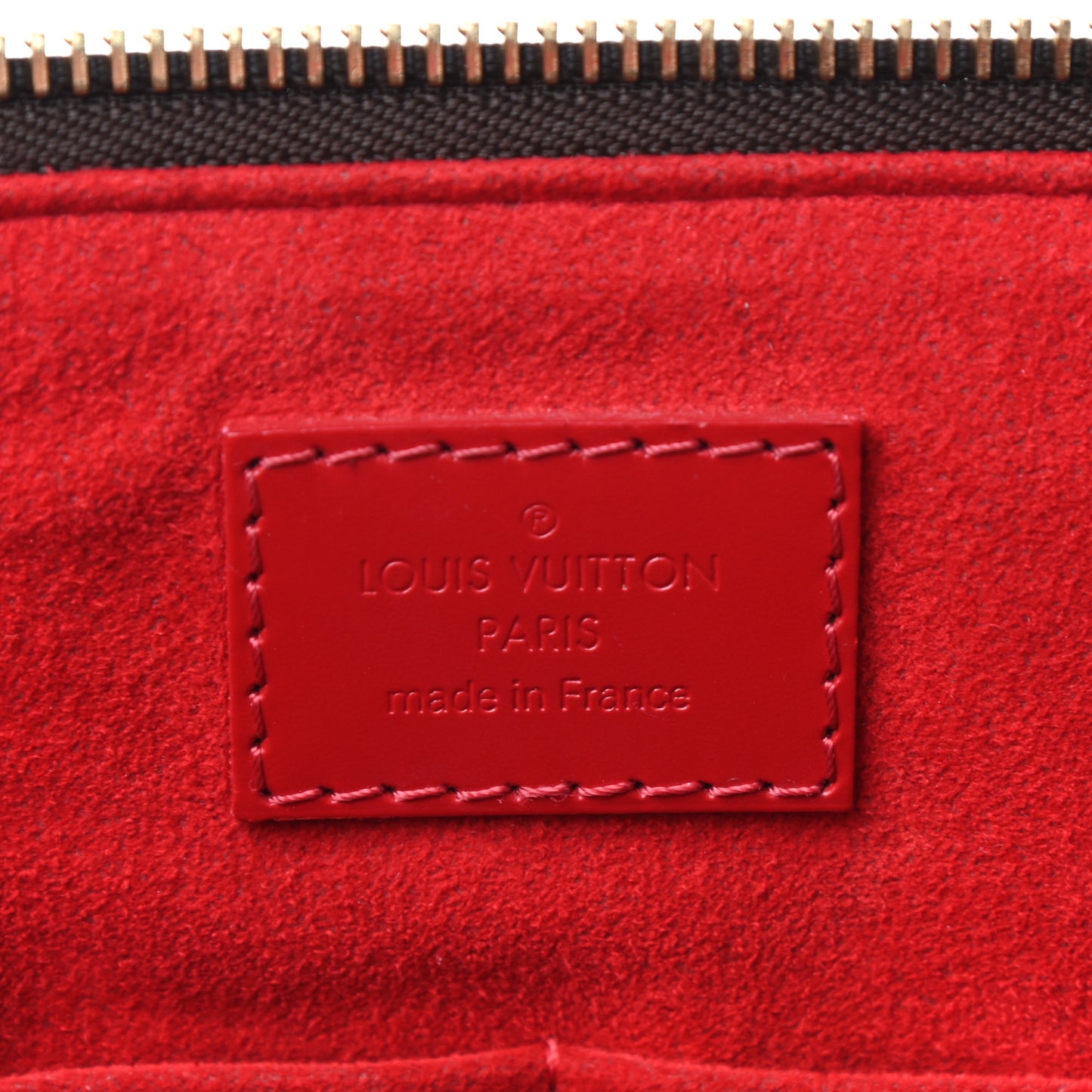 Damier Ebene Caissa Tote PM Cherry
