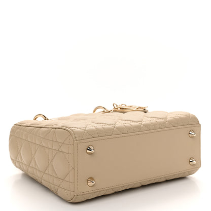 Christian Dior Lambskin Cannage Small My ABCDior Lady Dior Beige 4 of 11