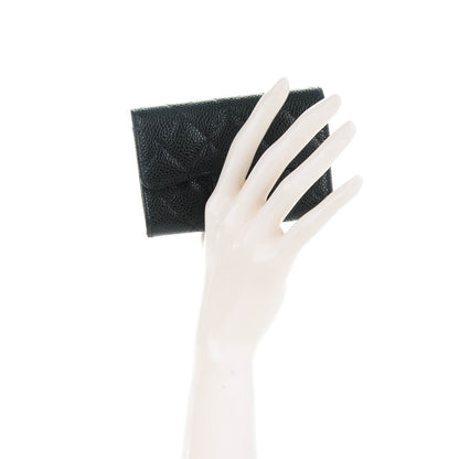 Chanel Caviar Quilted Flap Card Holder Black 2 of 8