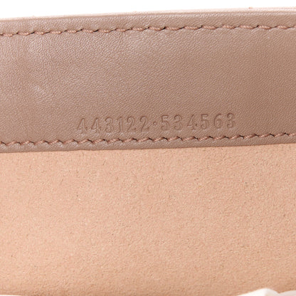 Gucci Calfskin Matelasse Mini Pearly GG Marmont Chain Wallet Porcelain Rose 7 of 12