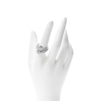 Van Cleef & Arpels Platinum Diamond Snowflake Ring 57 8 2 of 7