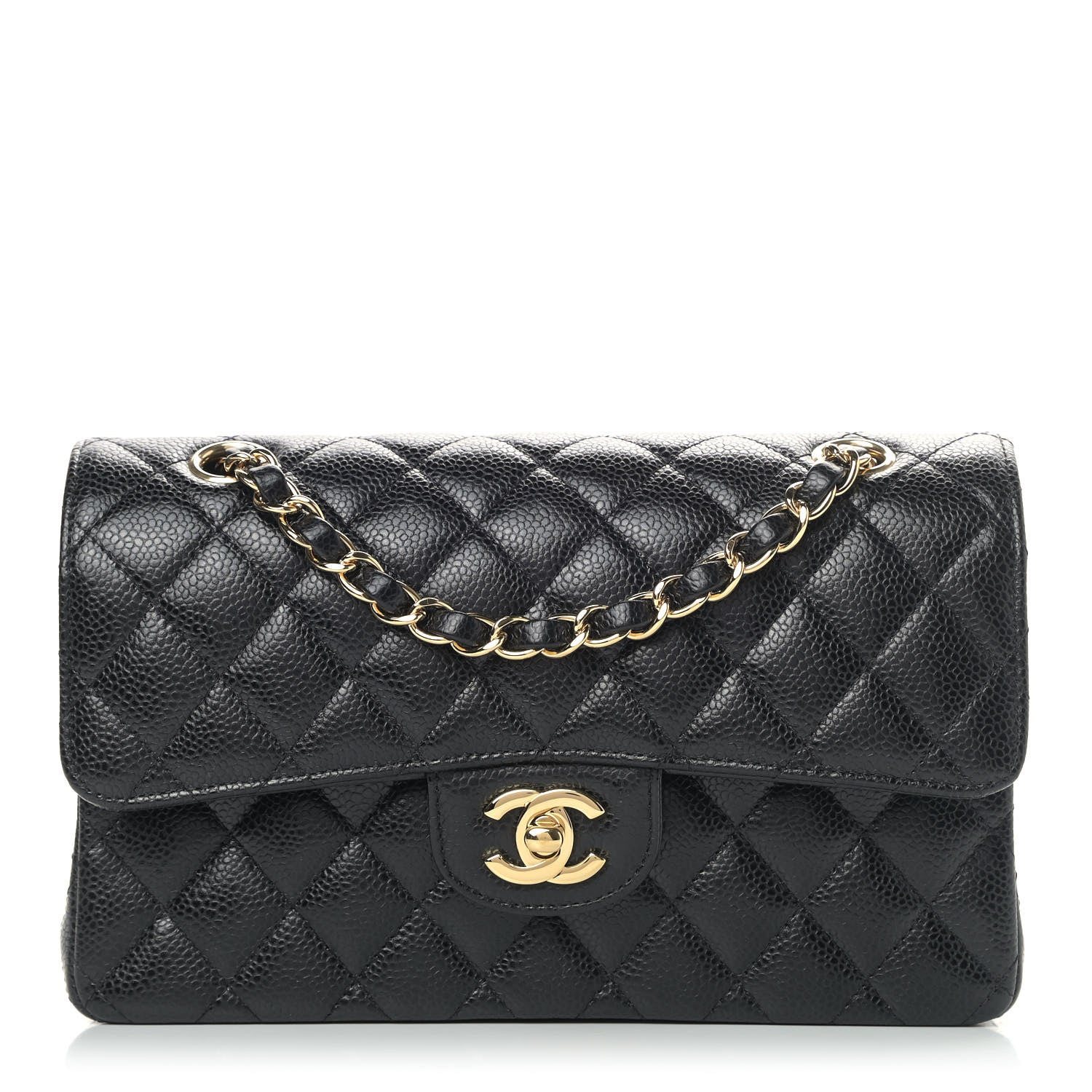 Chanel Caviar Quilted Small Double Flap Black 1 of 9
