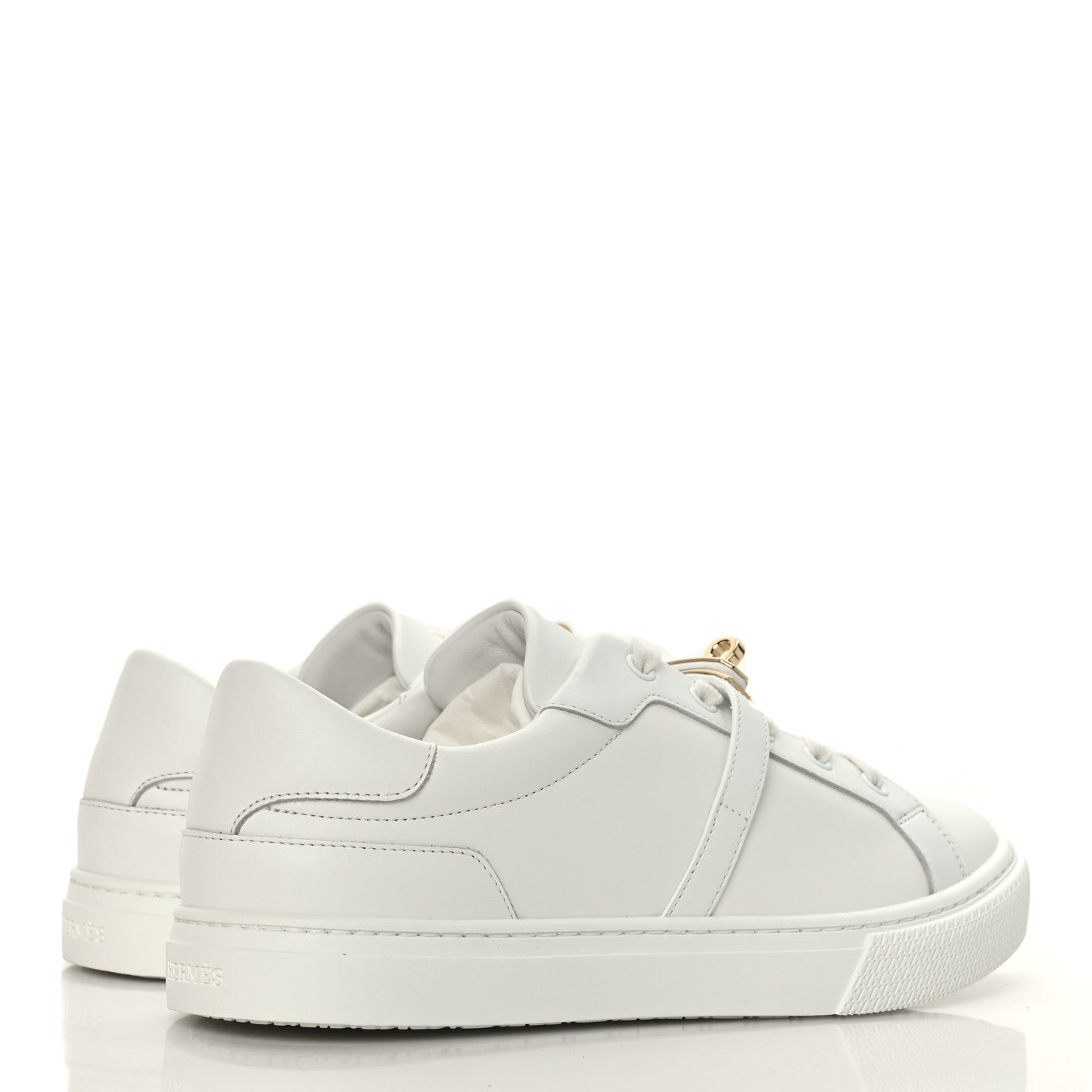 Hermes Calfskin Day Sneakers 39.5 White 4 of 9