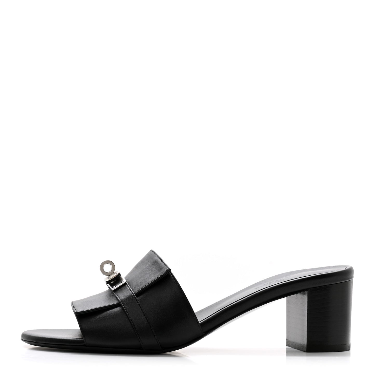 Calfskin Gigi 50 Sandals 40 Gold Black