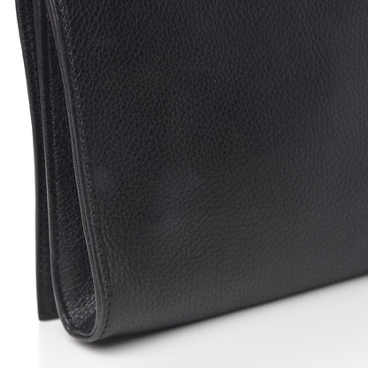 Gucci Pebbled Calfskin Medium Soho Clutch Black 10 of 14