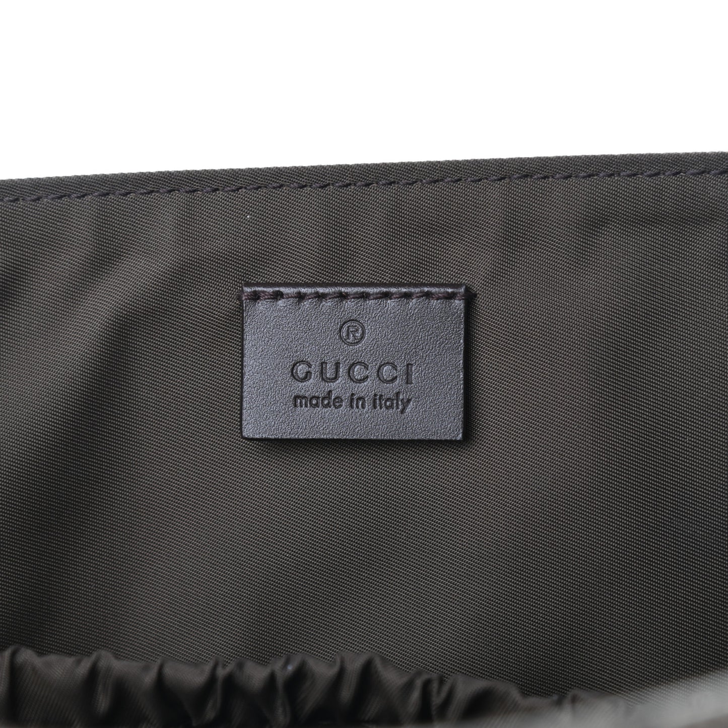 GG Supreme Monogram Selleria Calfskin Messenger Diaper Bag Beige Ebony Cocoa Dark Chocolate