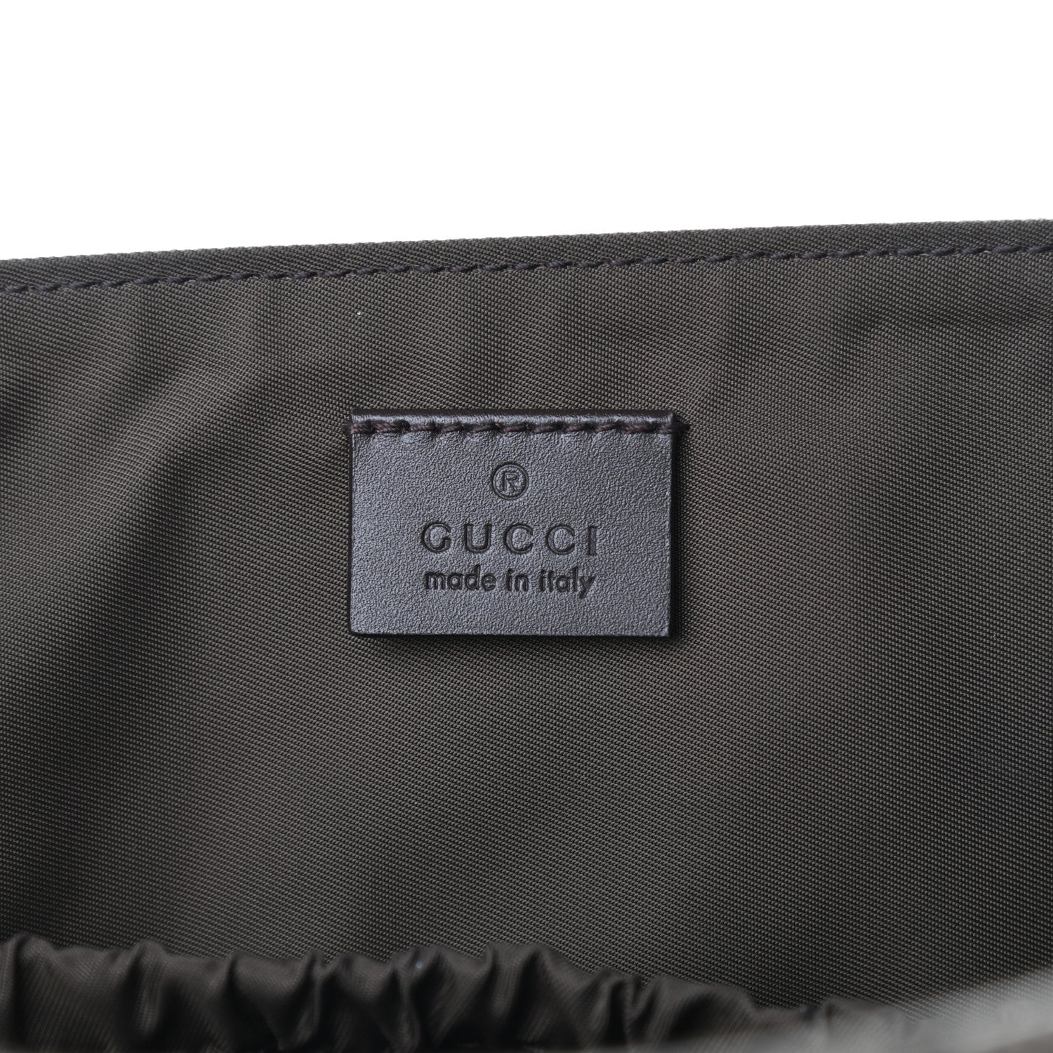 Gucci GG Supreme Monogram Selleria Calfskin Messenger Diaper Bag Beige Ebony Cocoa Dark Chocolate 6 of 9
