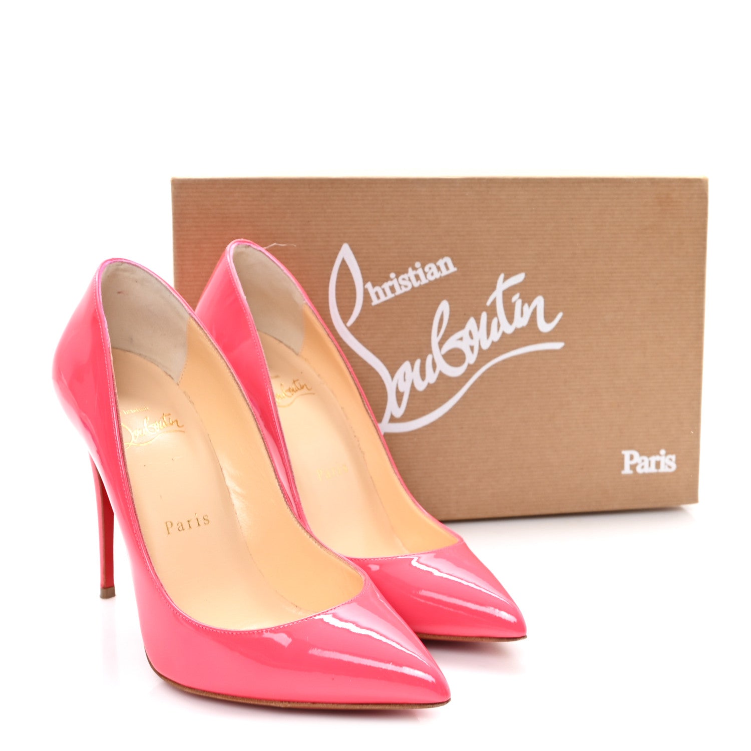 Christian Louboutin Patent Pigalle Follies 100 Pumps 36.5 Pinky 9 of 9
