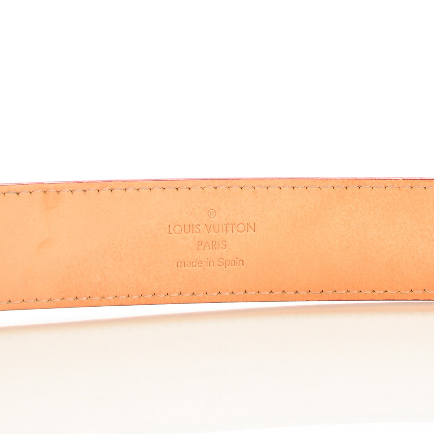 Louis Vuitton Vernis Ceinture 30mm Belt 80 32 Pomme D'Amour 3 of 6