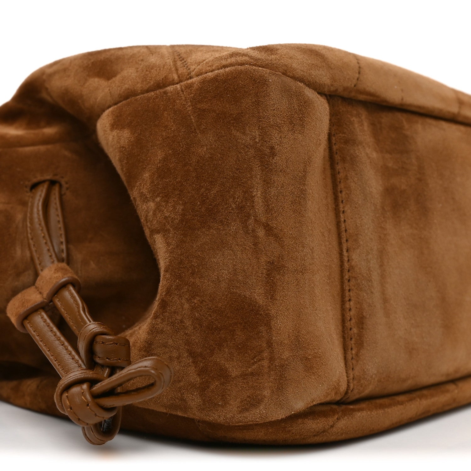 Saint Laurent Suede Monogram Medium Jamie Shoulder Pouch Bag Caramel Cognac 9 of 10