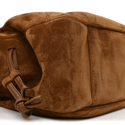 Saint Laurent Suede Monogram Medium Jamie Shoulder Pouch Bag Caramel Cognac 9 of 10