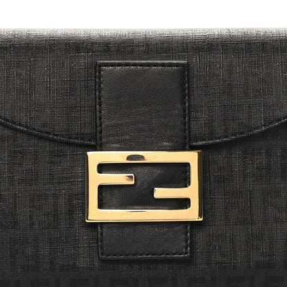 Fendi Zucchino Spalmati Vitello Forever Baguette Black 8 of 10