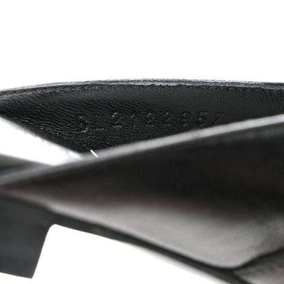 Hermes Goatskin Oz Mules 36.5 Black 8 of 13