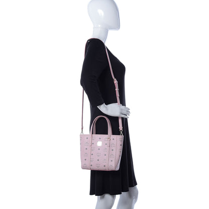 MCM Visetos Mini Toni Shopper Tote Light Pink 2 of 11
