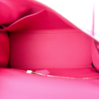 Hermes Togo Kelly Retourne 28 Rose Shocking 5 of 16