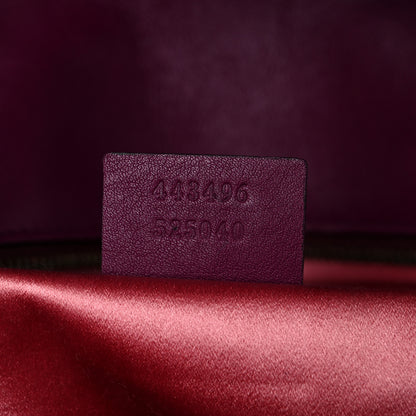 Gucci Velvet Matelasse Loved Embroidered Medium GG Marmont Shoulder Bag Fuchsia Violet Cyclamen 7 of 24