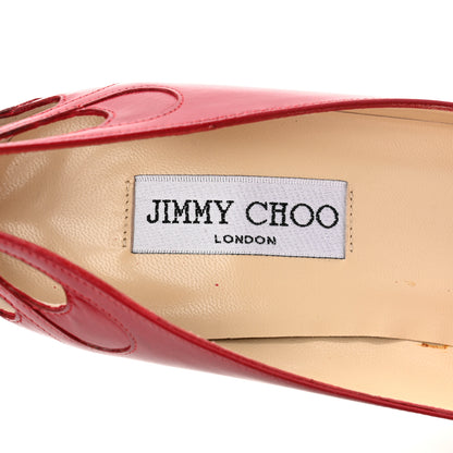 Jimmy Choo Calfskin Anouk 100 Pumps 40 Red 8 of 9