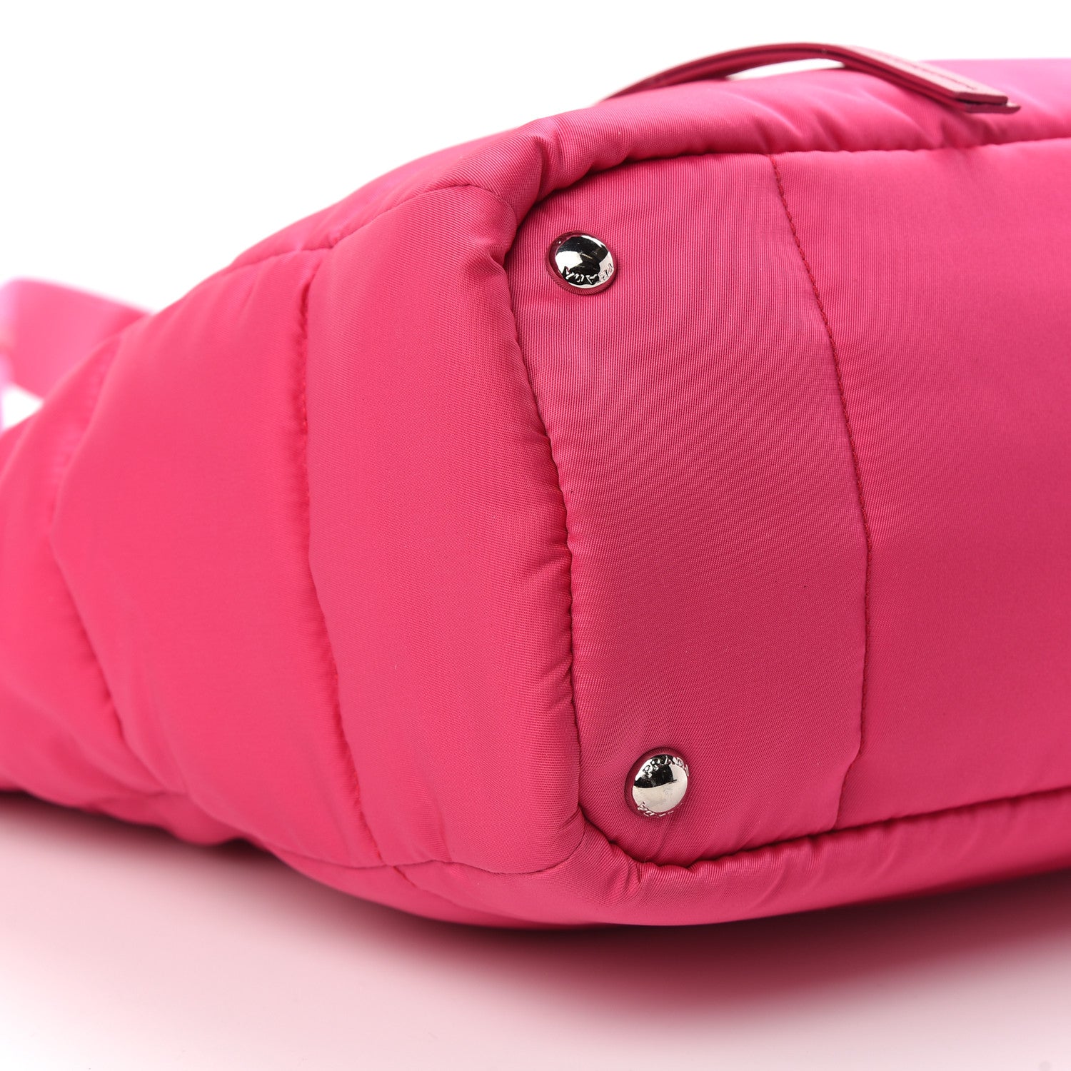 Prada Tessuto Nylon Bomber Tote Fuxia 9 of 10