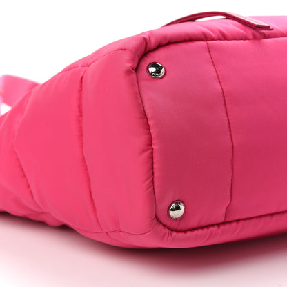 Prada Tessuto Nylon Bomber Tote Fuxia 9 of 10