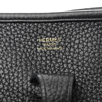 Hermes Taurillon Clemence Evelyne III PM Black 6 of 11